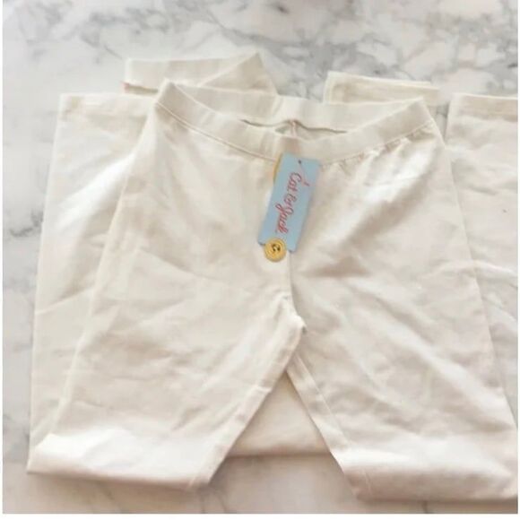 Cat and Jack leggings sparkle almond cream Size 10/12 Large -listing is for 1! - Picture 1 of 4